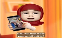 Memoji Makcik Kiah: Duit Raya vs Bakar Kalori